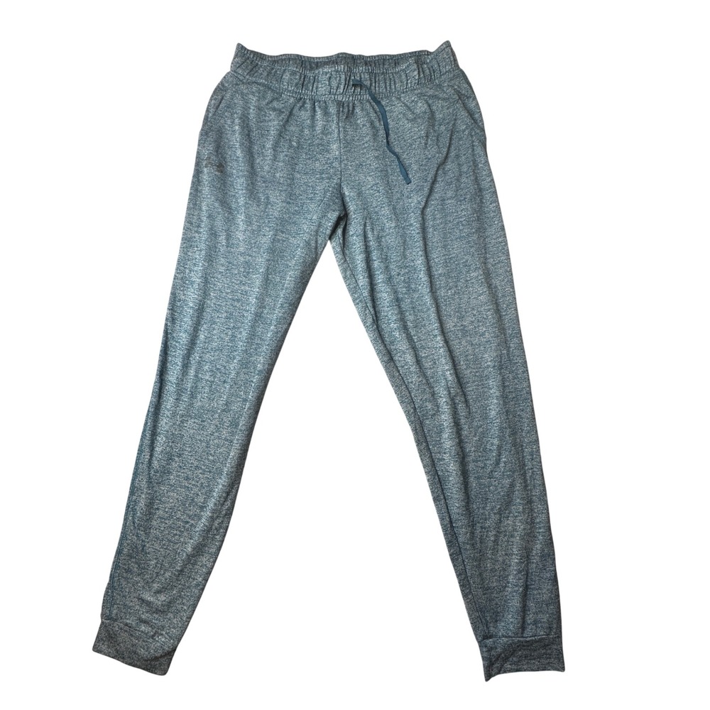 Under Armour Joggers Mens Medium 1291290 HeatGear Teal Heathered Tapered Leg